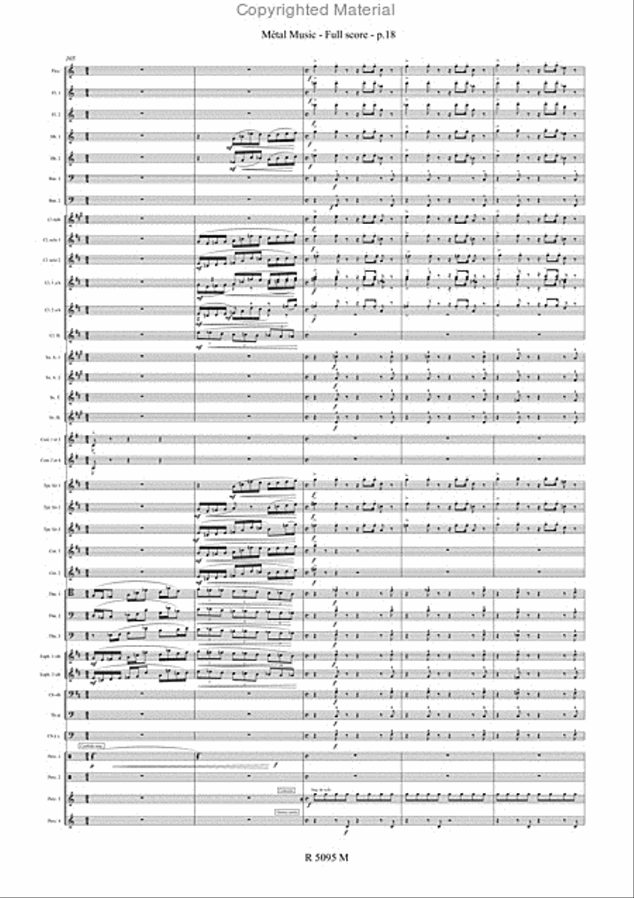 Metal Music Metal Music Concert Band scores gallery preview page 19