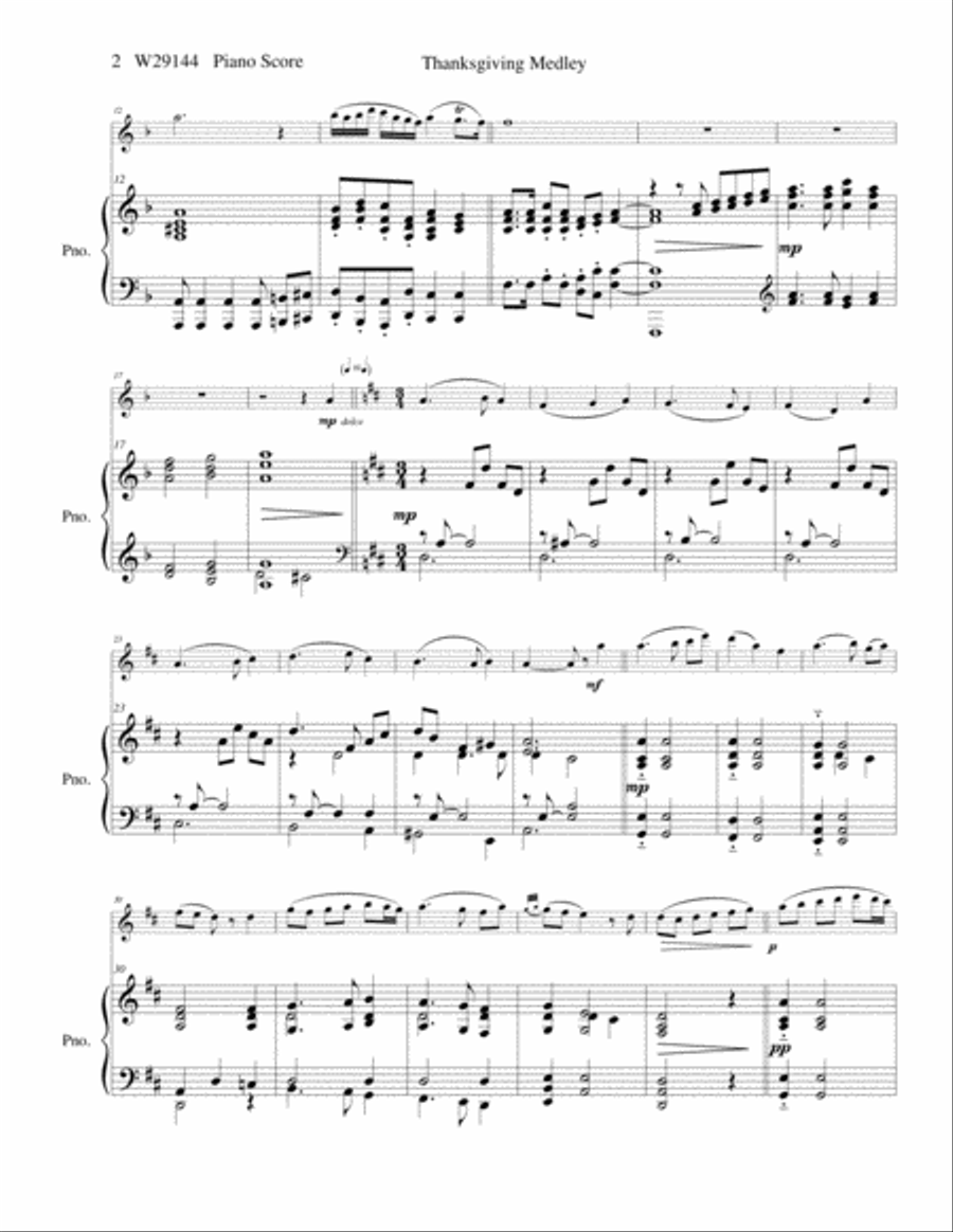 Thanksgiving Medley Thanksgiving Medley Alto Saxophone scores gallery preview page 2