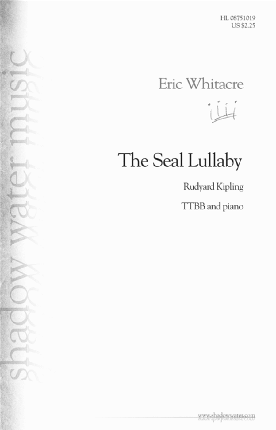 The Seal Lullaby TTBB scores gallery preview page 1