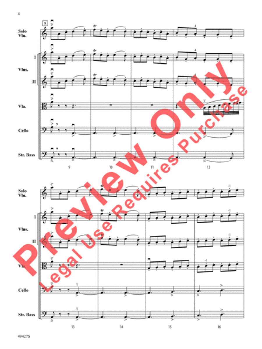 Fireball String Orchestra scores gallery preview page 5