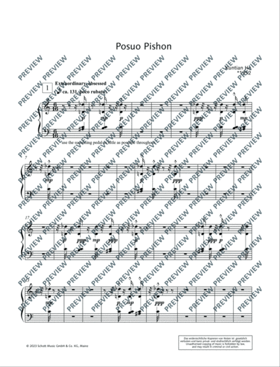 Posuo Pishon Piano Solo scores gallery preview page 6