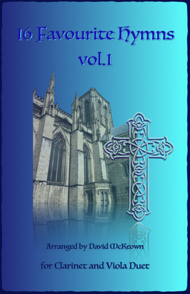 Book cover for 16 Favourite Hymns Vol.1 for Clarinet and Viola Duet