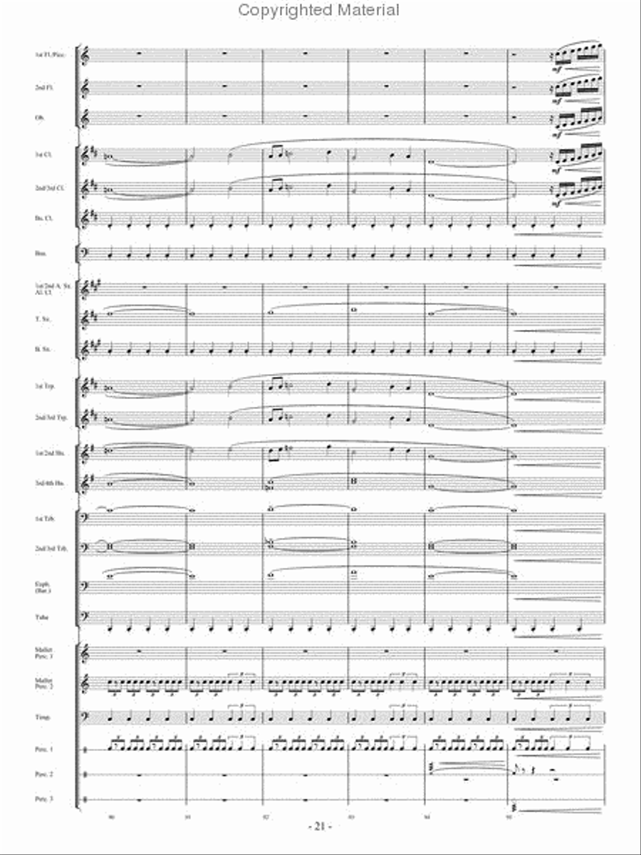 From the Eye of the Storm Concert Band scores gallery preview page 20