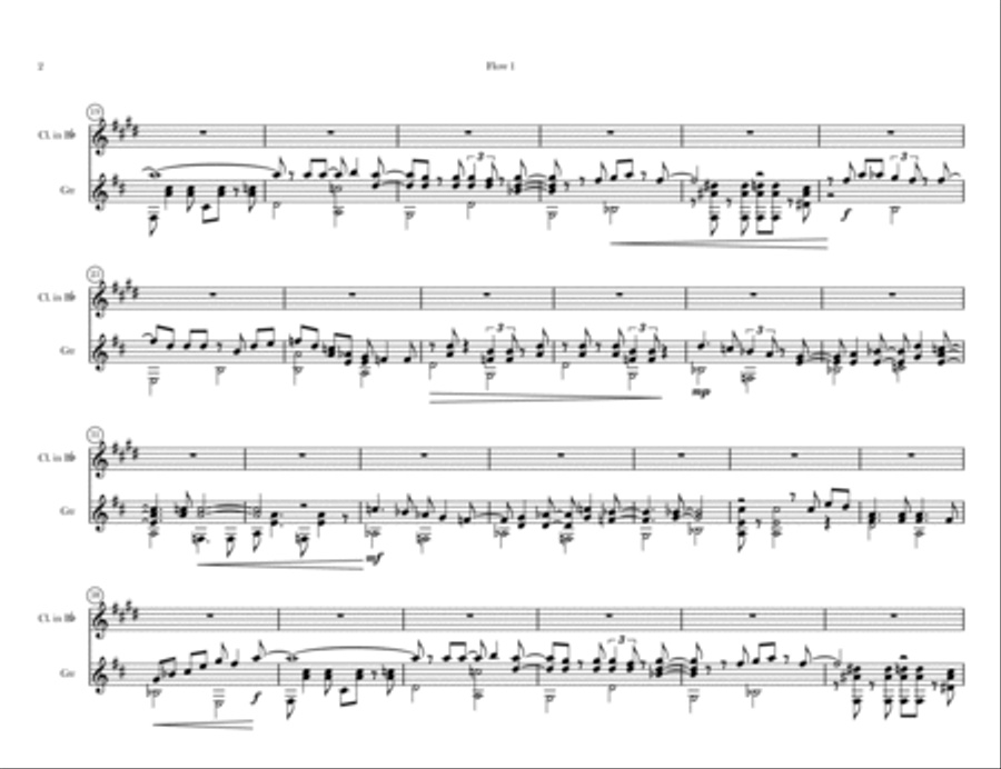 Wave Clarinet scores gallery preview page 3