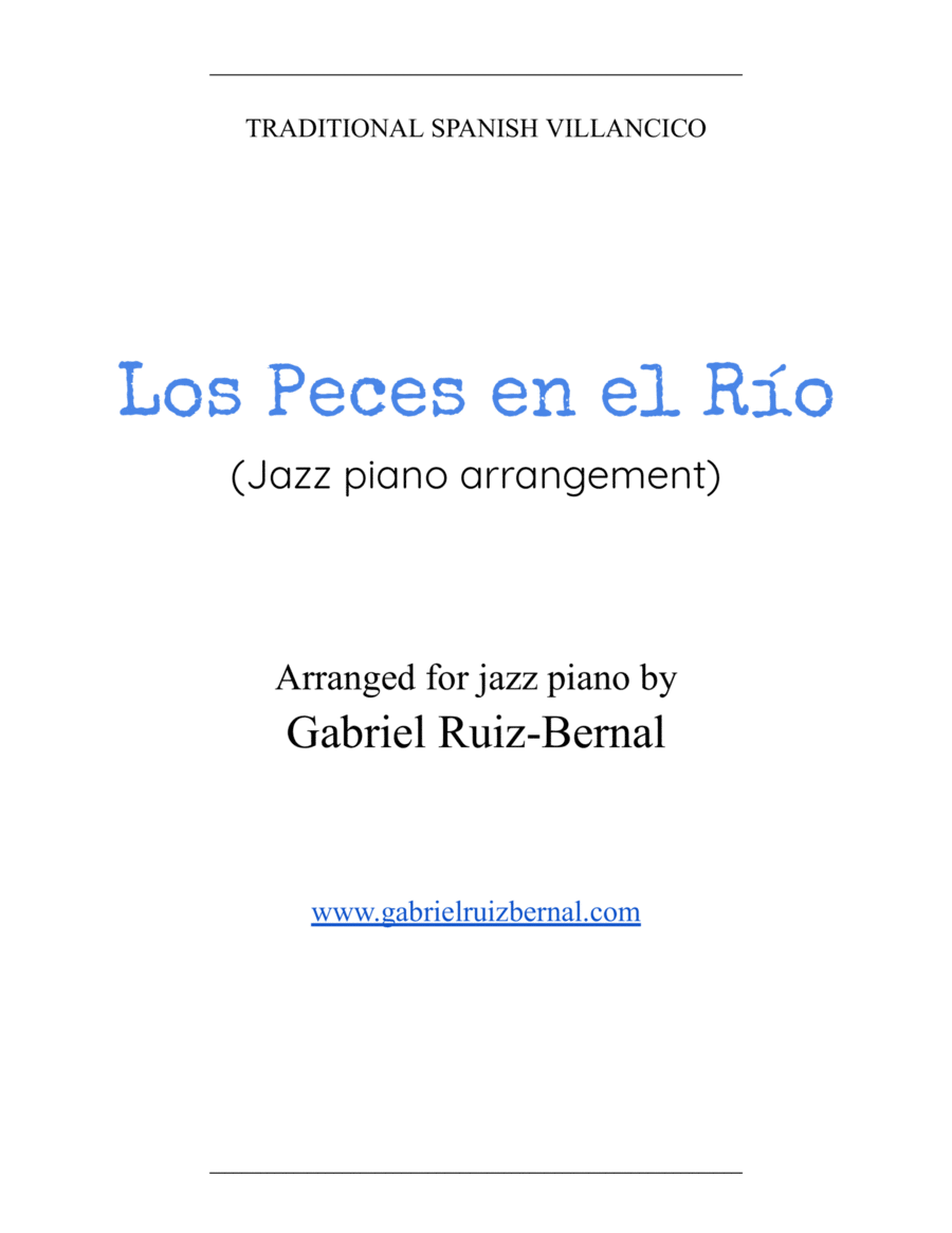LOS PECES EN EL RIO (Pero Mira Cómo Beben) jazz arrangement image number null