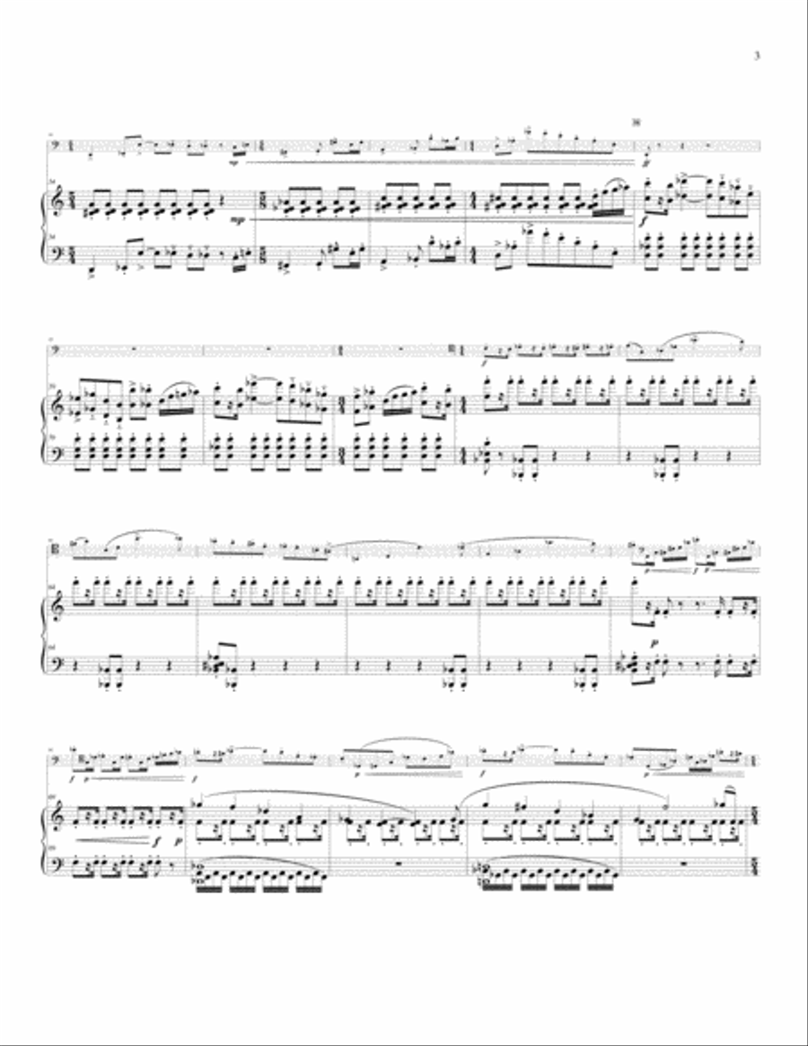 Concerto for Bassoon and Orchestra (Piano reduction) Bassoon Solo scores gallery preview page 5
