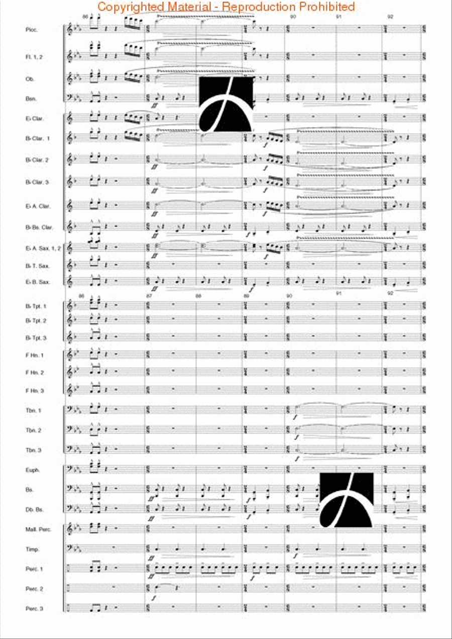 Virginia Concert Band scores gallery preview page 16
