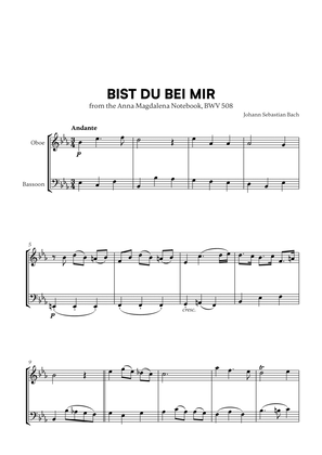 Book cover for Bist du bei Mir (BWV 508) (for Oboe and Bassoon)