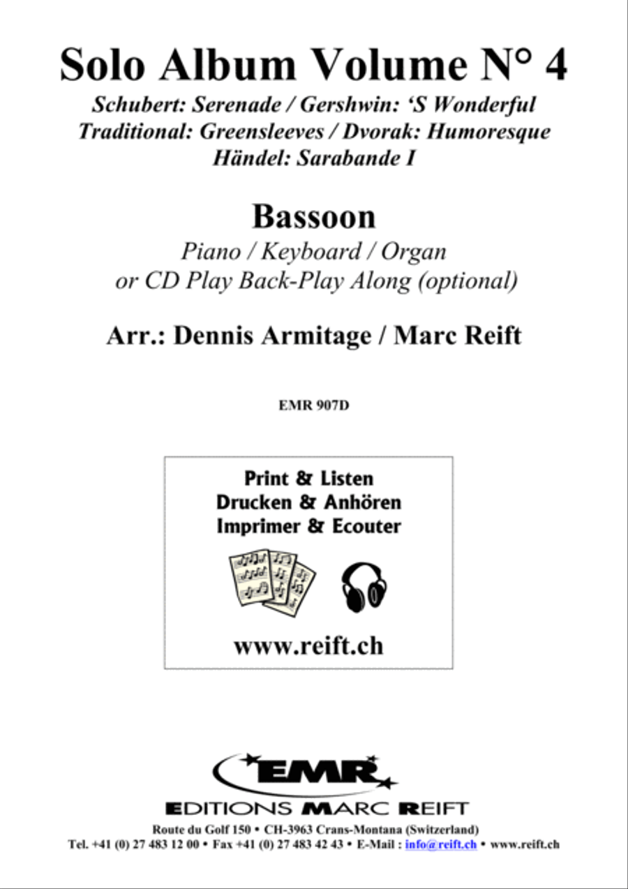 Solo Album Volume 04 Bassoon Solo scores gallery preview page 2