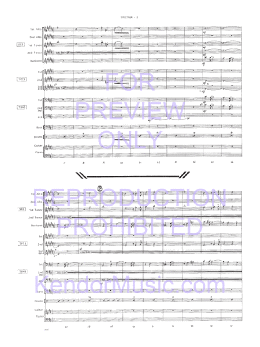 Spectrum Jazz Ensemble scores gallery preview page 3