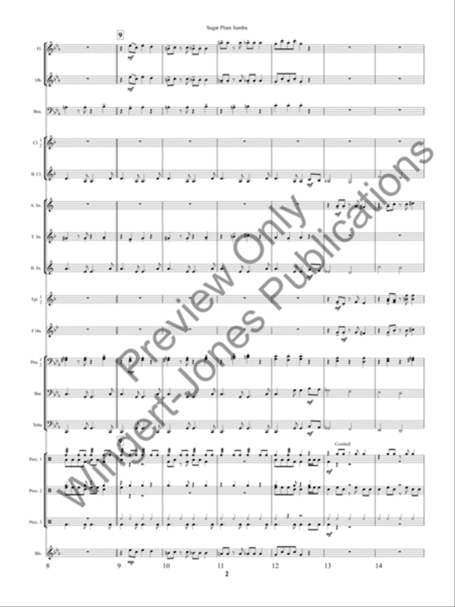 Sugar Plum Samba Sugar Plum Samba Concert Band scores gallery preview page 5