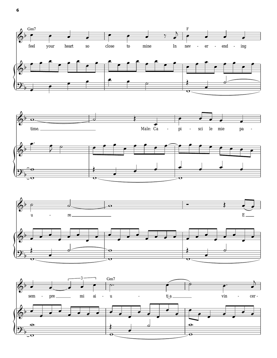 Nei Tuoi Occhi Nei Tuoi Occhi Piano, Vocal, Guitar scores gallery preview page 6