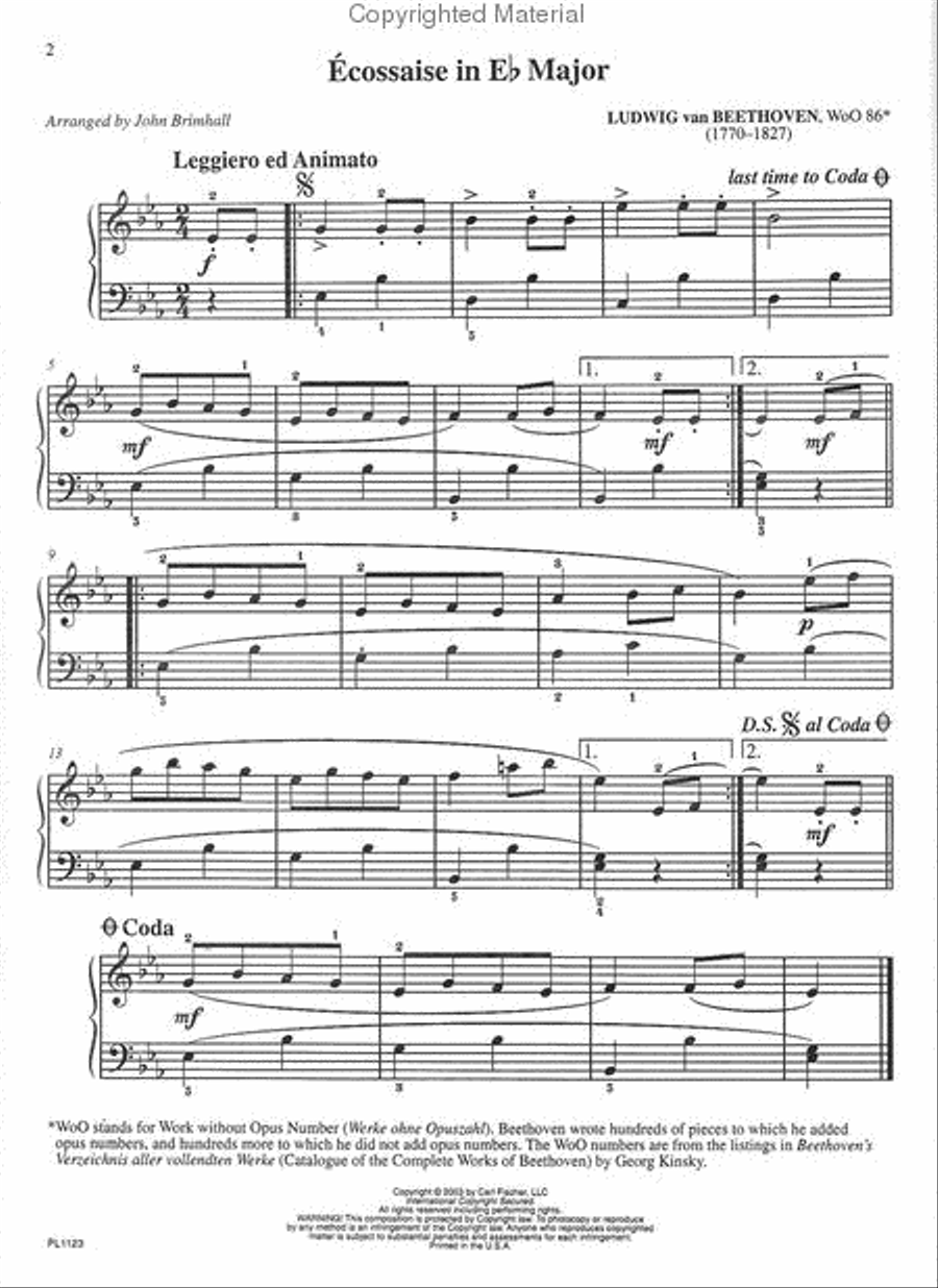 Beethoven Piano Solo scores gallery preview page 2