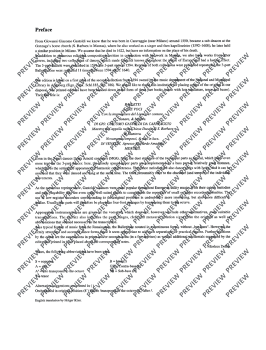 Balletti Recorder scores gallery preview page 18