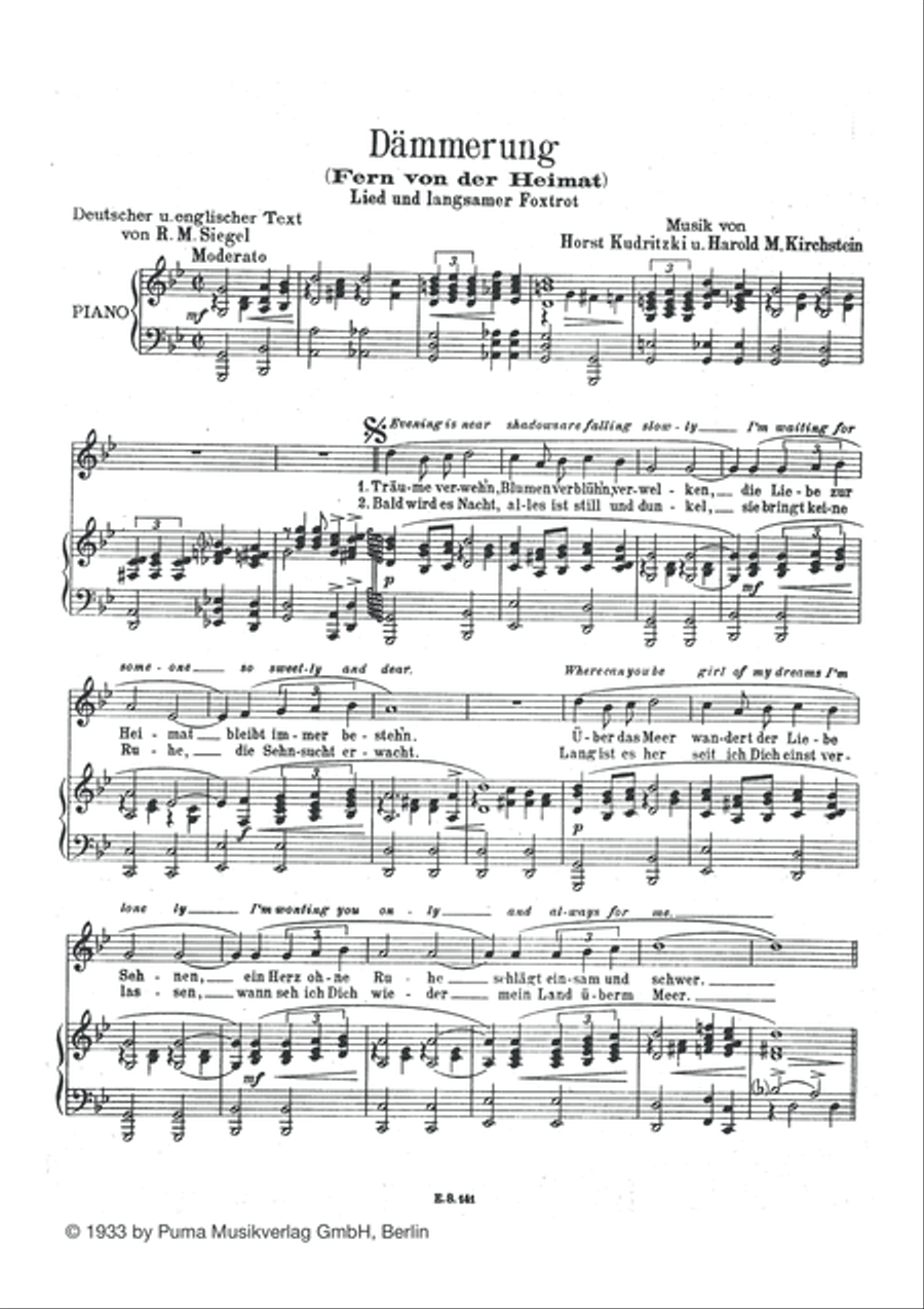Dammerung Piano, Vocal scores gallery preview page 2