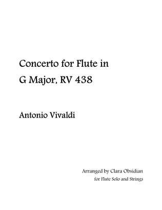 A. Vivaldi: Flute Concerto in G Major, RV. 438