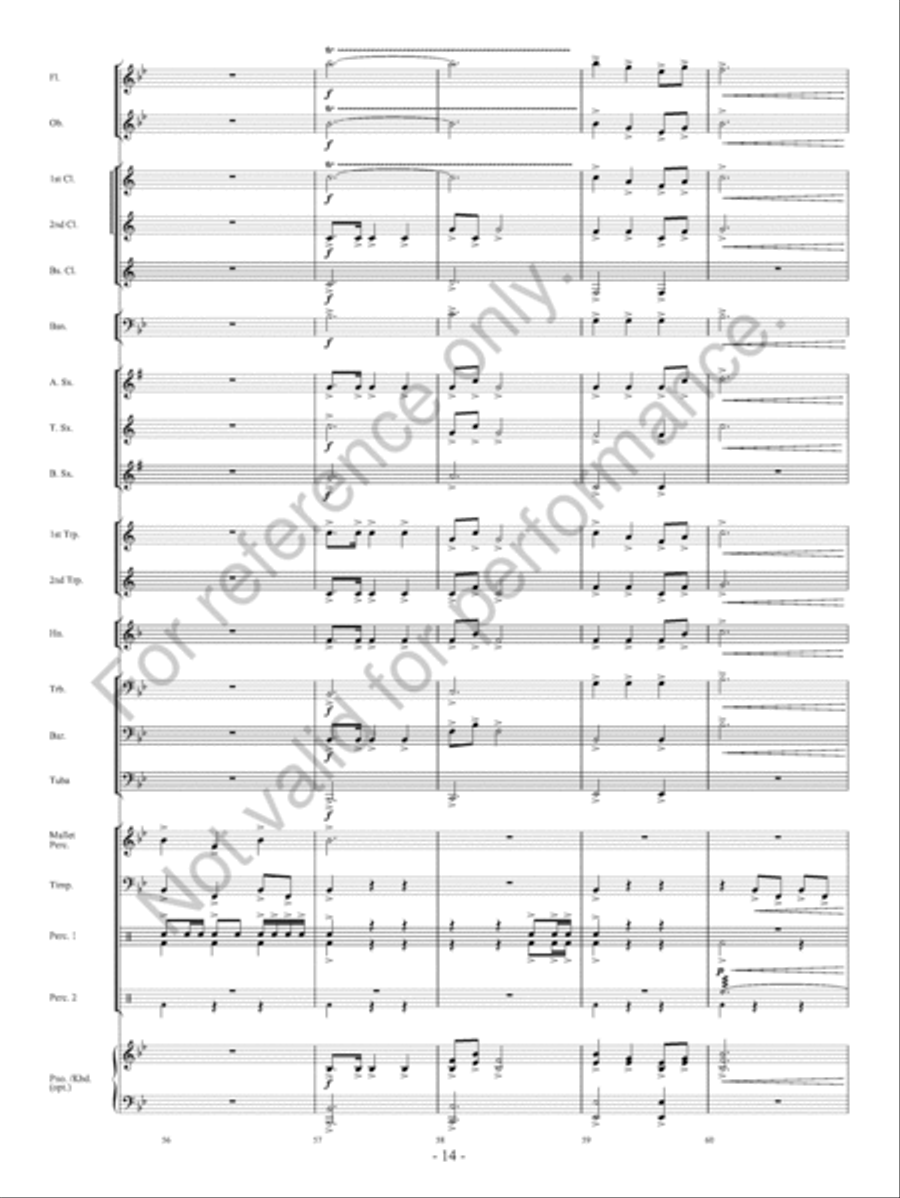 Call Of Champions Concert Band scores gallery preview page 15