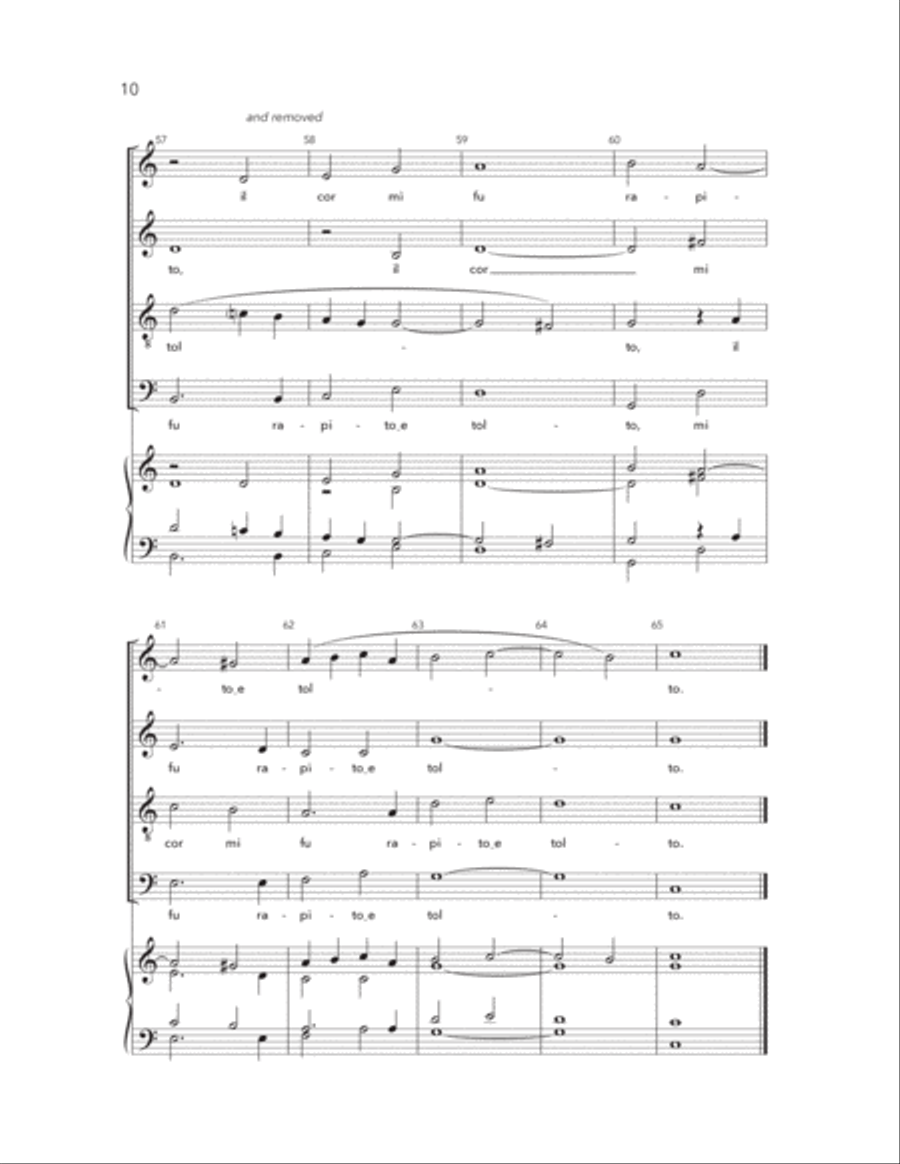 Baciai Per Aver Vita 4-Part scores gallery preview page 8