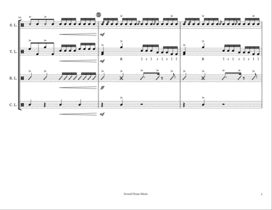 Drumline Cadence Power Pack Marching Band scores gallery preview page 5