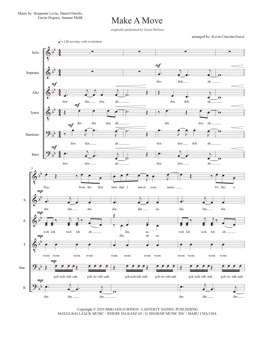 Make A Move 4-Part scores gallery preview page 1