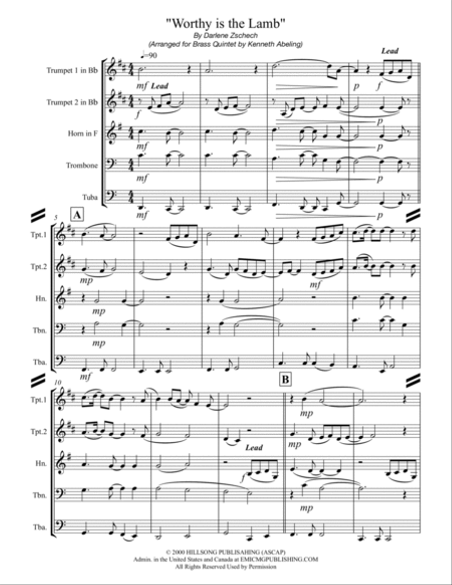Worthy Is The Lamb Praise scores gallery preview page 2