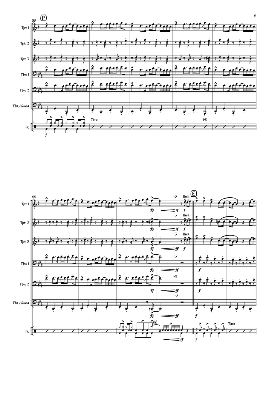Wake Me Up Small Ensemble scores gallery preview page 5