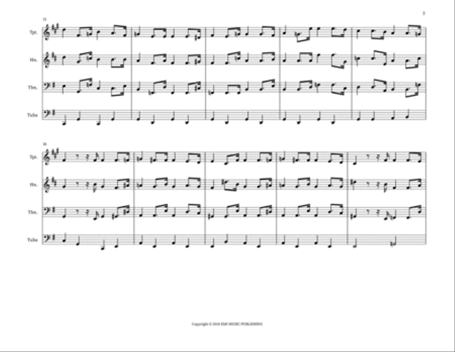 National Anthem Italy (Inno Di Mameli) Horn scores gallery preview page 3