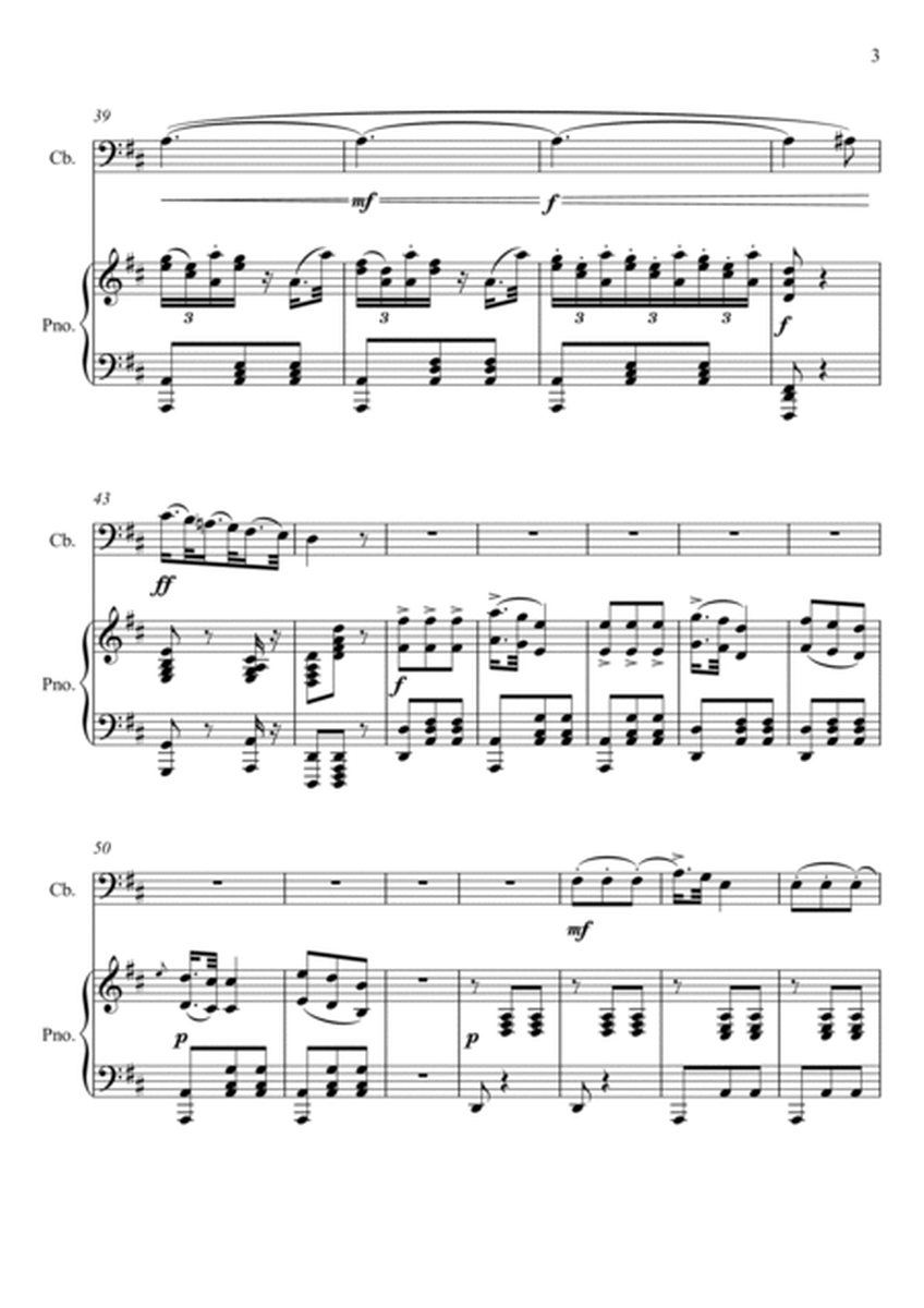 Giuseppe Verdi - La donna e mobile (Rigoletto) Double Bass - D Key image number null