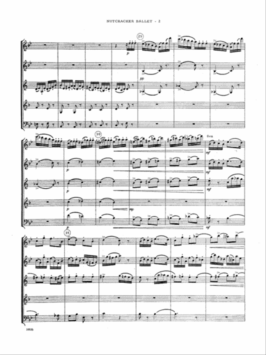 Overture To The Nutcracker Ballet Woodwind Quintet scores gallery preview page 3