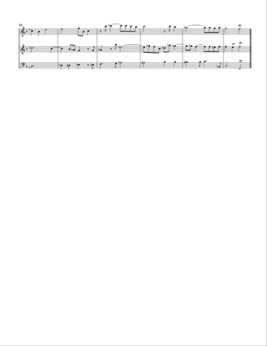 Trio sonata HWV 392 (Arrangement for 3 recorders (AAB)) Alto Recorder scores gallery preview page 6
