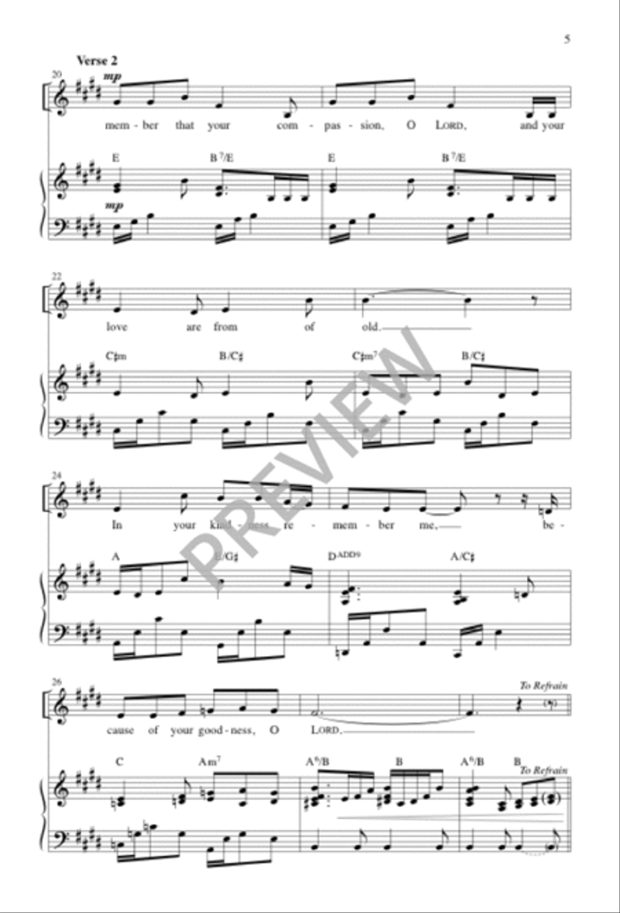Psalm 25: Teach Me Your Ways / Your Ways, O Lord 3-Part scores gallery preview page 6