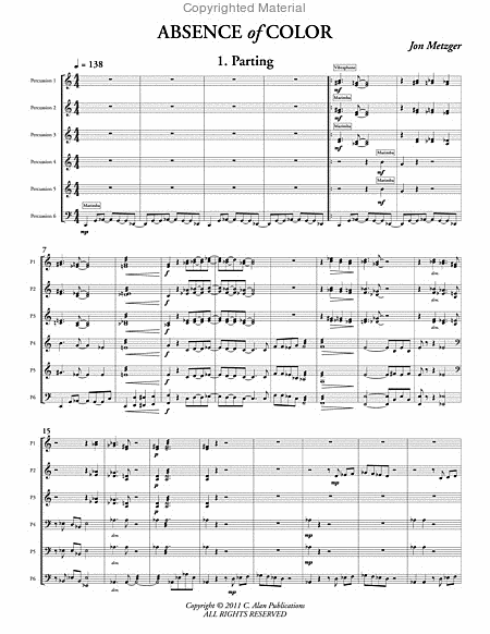 Absence of Color (score & parts)
