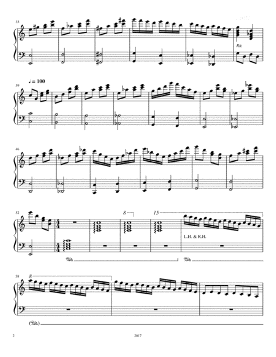 Swan Pond Piano Solo scores gallery preview page 2