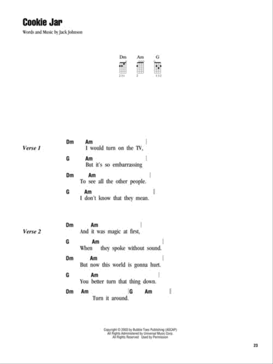 Jack Johnson – Strum & Sing Ukulele scores gallery preview page 4