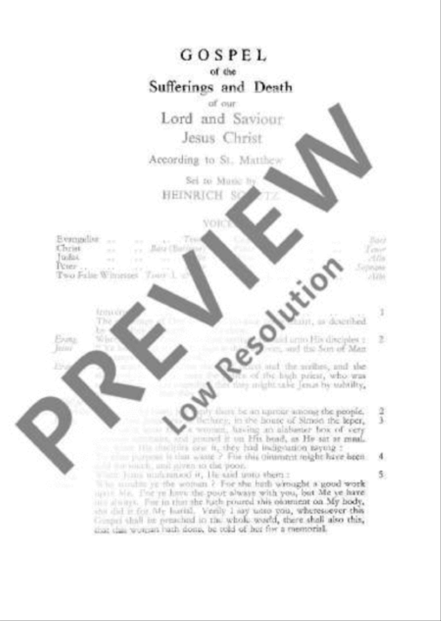 St Matthew Passion A Cappella scores gallery preview page 19