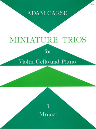 Book cover for Miniature Trios for Violin, Cello and Piano. Minuet