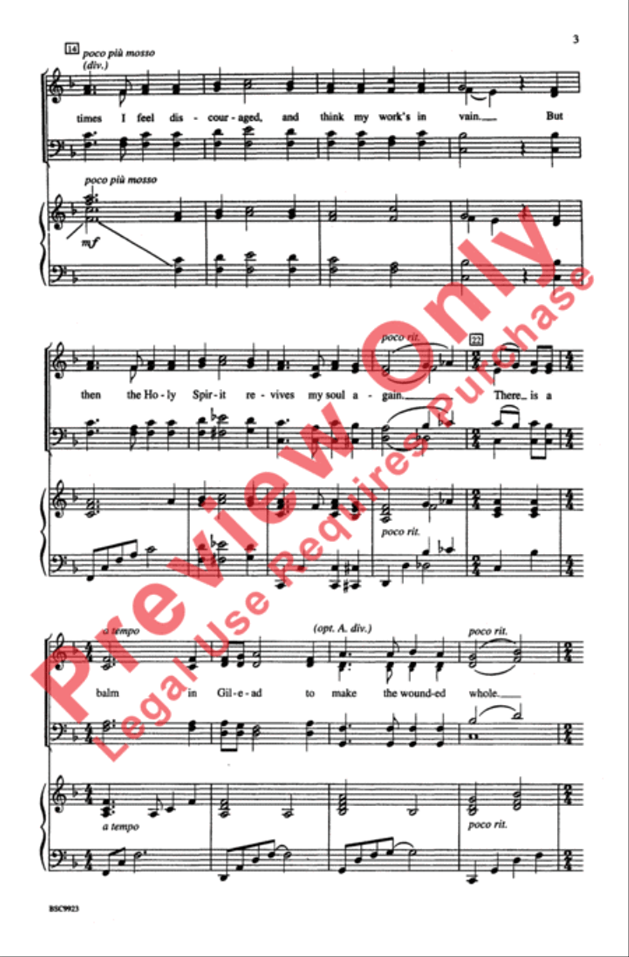 There Is a Balm 4-Part scores gallery preview page 3