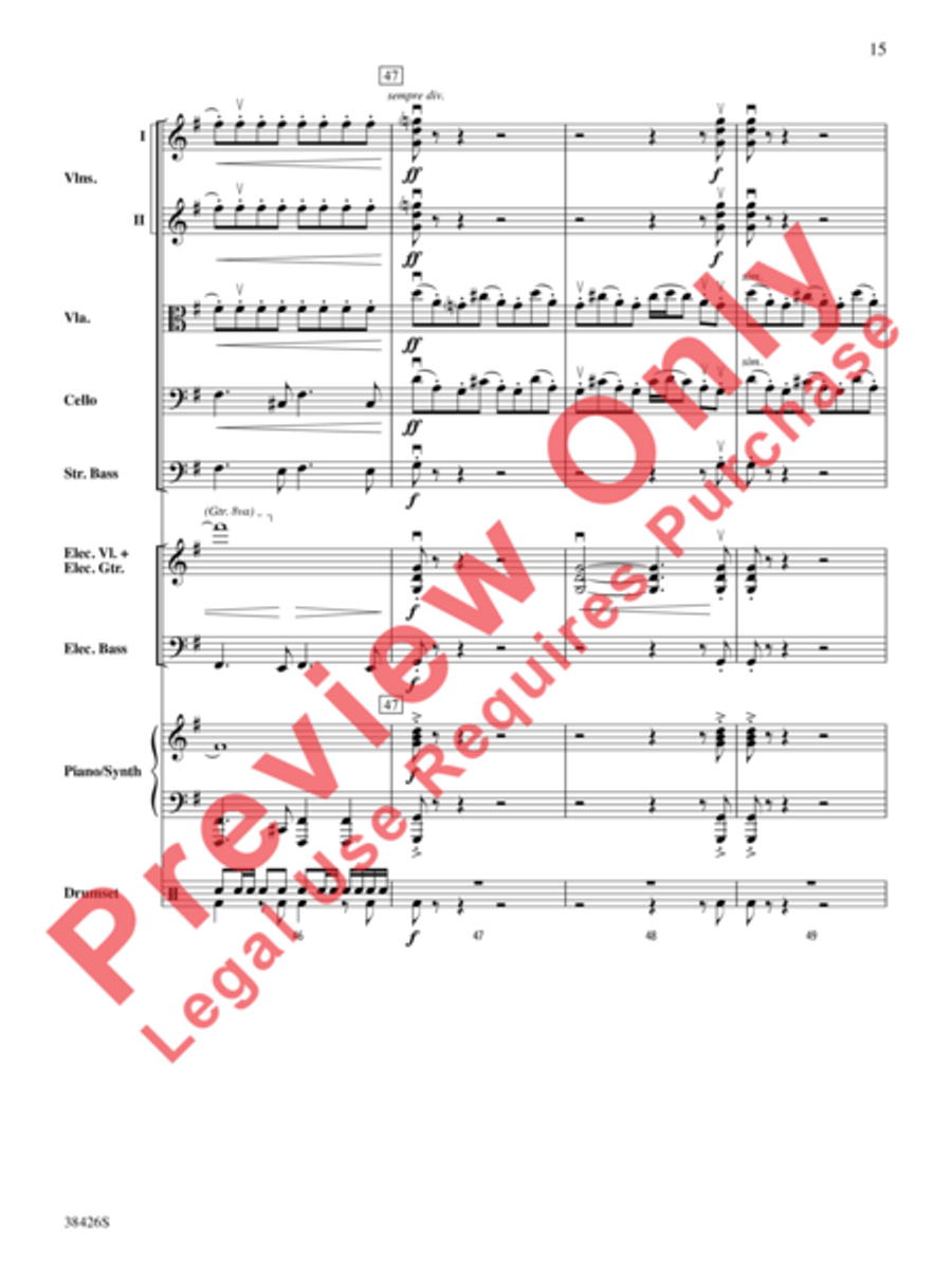 A Mad Russian's Christmas String Orchestra scores gallery preview page 16