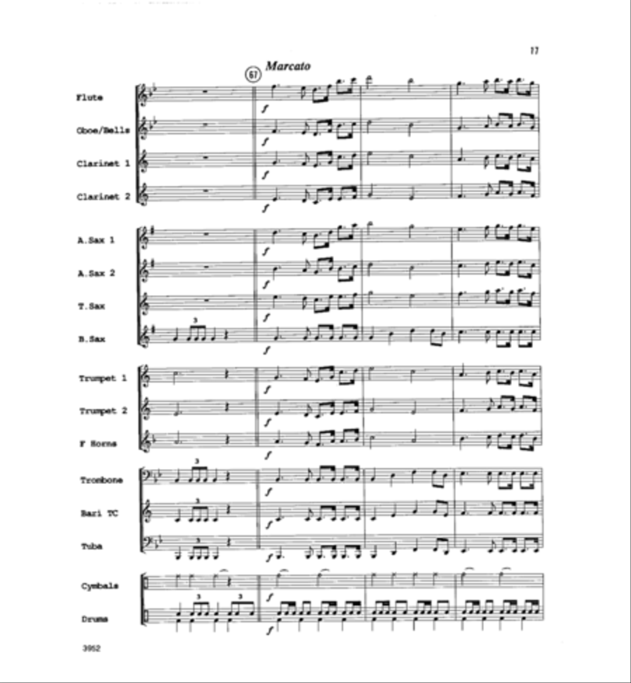 Battle Hymn of the Republic Concert Band scores gallery preview page 16