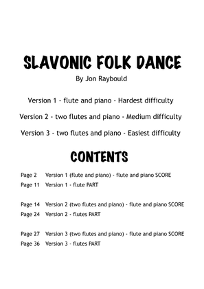 Book cover for Slavonic Folk Dance