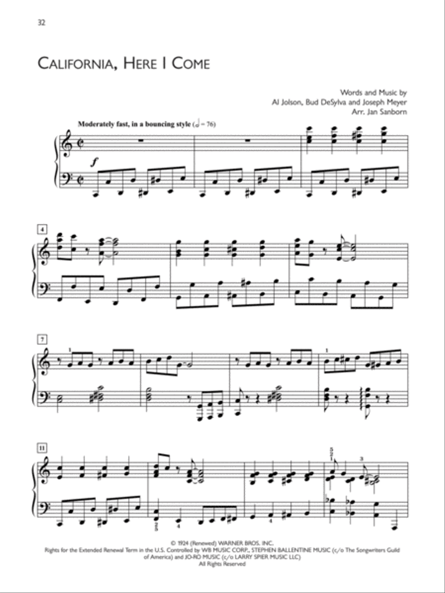 Popular Performer -- 1920s Piano Solo scores gallery preview page 5