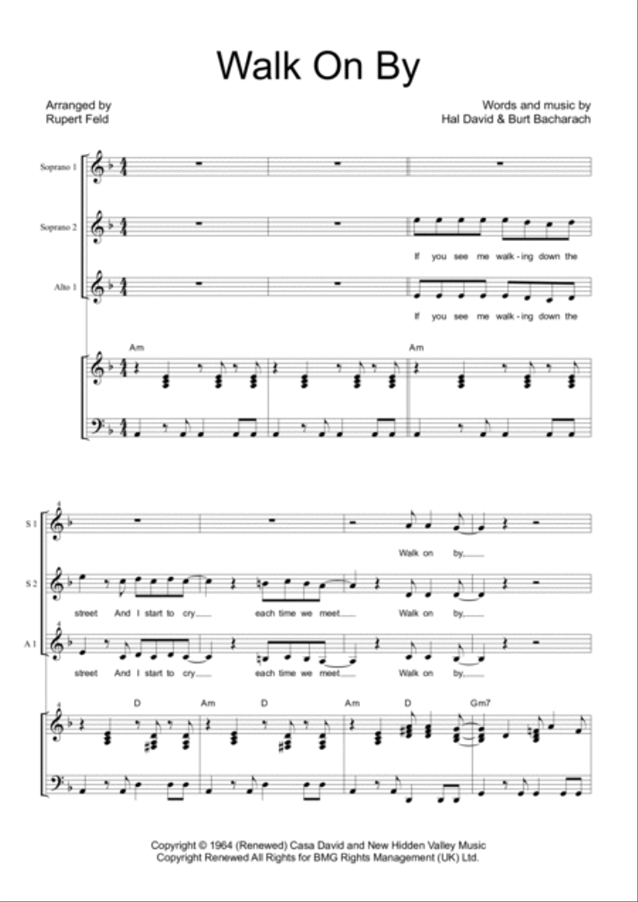 Walk On By Walk On By SSA scores gallery preview page 2