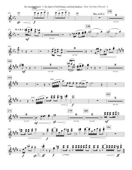 The American Spirit - Flute 1 & 2 (Piccolo)