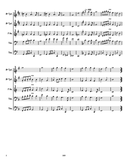 Thine Be The Glory (Brass Quintet) image number null