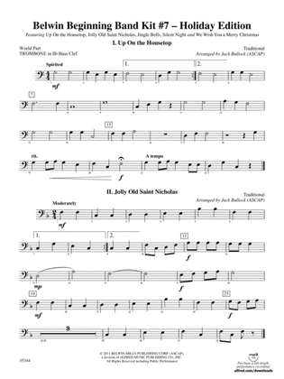 Belwin Beginning Band Kit #7: (wp) 1st B-flat Trombone B.C.