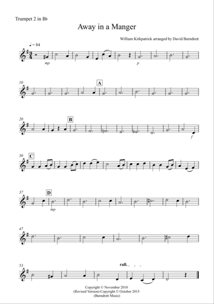 Away in a Manger for Brass Quartet Brass Quartet scores gallery preview page 4