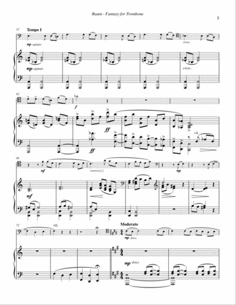 Fantasy for Trombone and Piano image number null