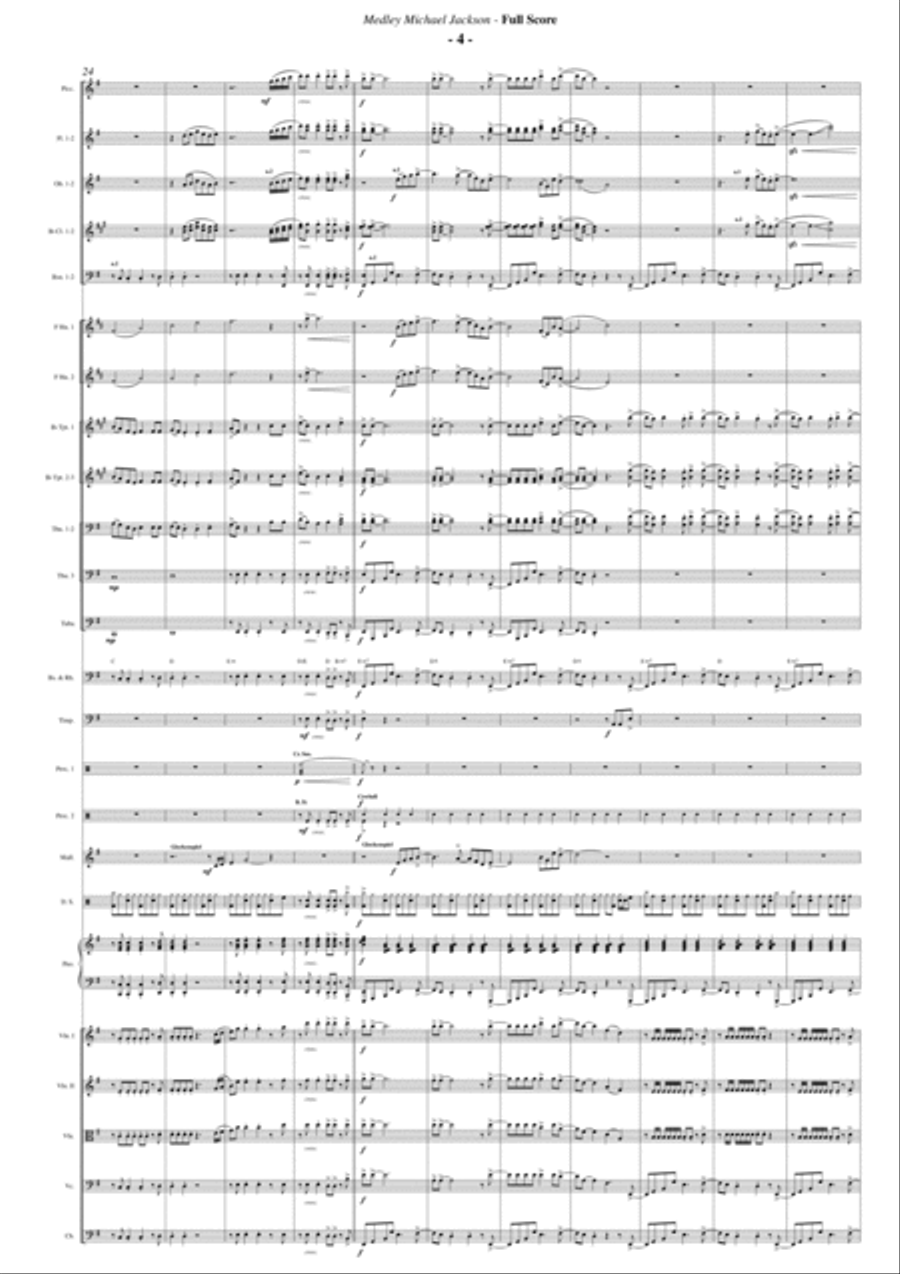 The Best Of Michael Jackson Pvg Collection Full Orchestra scores gallery preview page 3