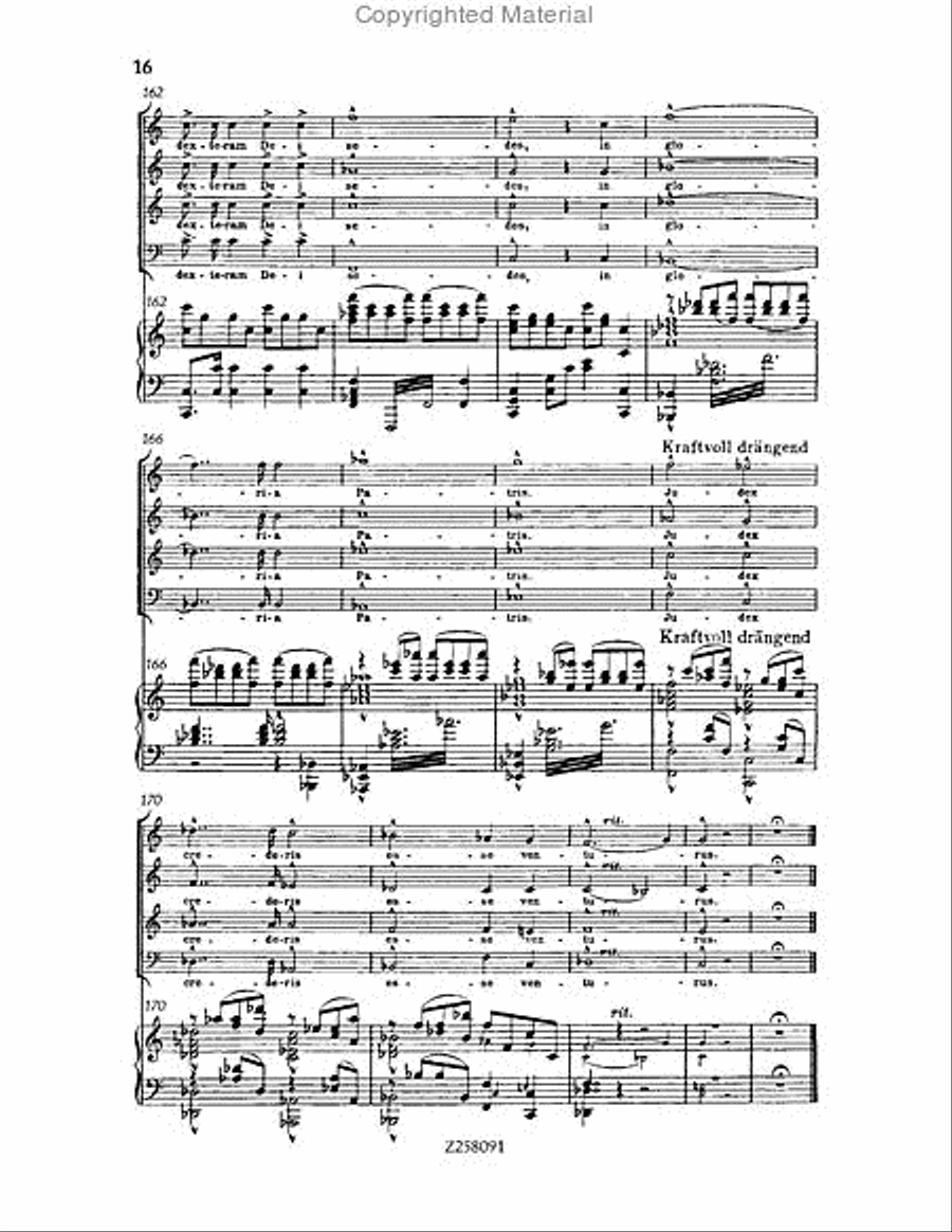 Te Deum, WAB 45 (1886 revision) Choir scores gallery preview page 16