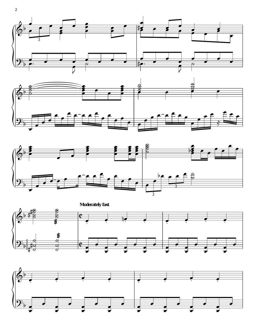 Twilight Overture Piano Solo scores gallery preview page 2